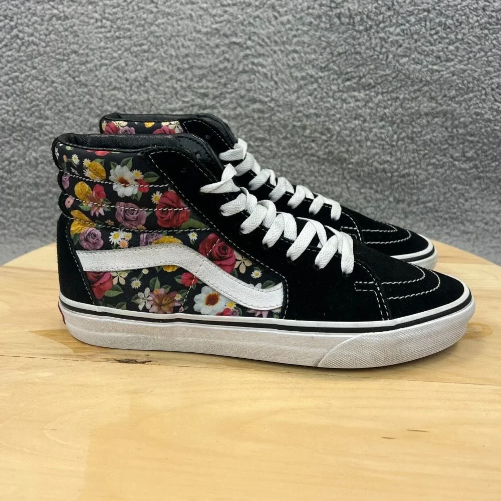 Vans Sk8-Hi Floral Womens Size 8.5 Skate Sneakers Shoes High Top Athletic
